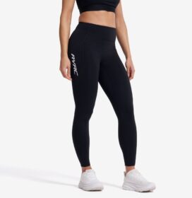 RevolutionRace Trikoot – Musta – Aero Pocket Running Leggings Naiset Black, Koko:2XL