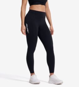 RevolutionRace Trikoot – Musta – Aero Pocket Running Leggings Naiset Black, Koko:2XL