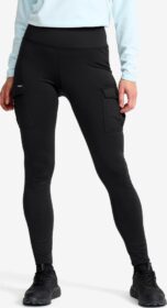 RevolutionRace Trikoot – Musta – Alaska Fleece Lined Pocket Leggings Naiset Black, Koko:3XL