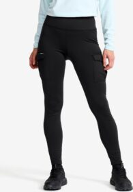 RevolutionRace Trikoot – Musta – Alaska Fleece Lined Pocket Leggings Naiset Black, Koko:XS