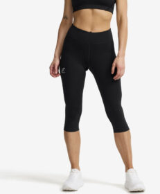 RevolutionRace Trikoot – Musta – Flow High-waisted Capri Leggings Naiset Black, Koko:XS