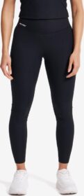 RevolutionRace Trikoot – Musta – Shape Ribbed Leggings Naiset Black, Koko:2XL