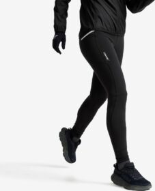 RevolutionRace Trikoot – Musta – Sprint Winter Leggings Naiset Black, Koko:3XL
