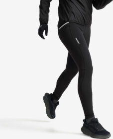 RevolutionRace Trikoot – Musta – Sprint Winter Leggings Naiset Black, Koko:L
