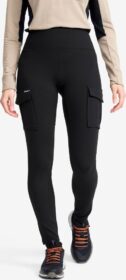 RevolutionRace Trikoot – Musta – Summit Pocket Tights Naiset Black, Koko:S