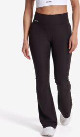 RevolutionRace Trikoot – Ruskea – Shape Ribbed Flare Leggings Naiset Espresso, Koko:XL