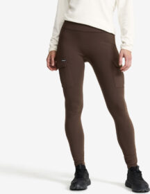 RevolutionRace Trikoot – Ruskea – Summit Pocket Tights Naiset Seal Brown, Koko:S
