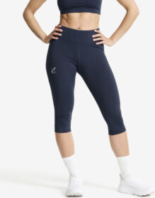 RevolutionRace Trikoot – Sininen – Flow High-waisted Capri Leggings Naiset Navy, Koko:4XL