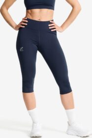 RevolutionRace Trikoot – Sininen – Flow High-waisted Capri Leggings Naiset Navy, Koko:4XL