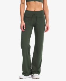 RevolutionRace Trikoot – Vihreä – Paragon Soft Wide Flare Leggings Naiset Kambaba Green, Koko:M