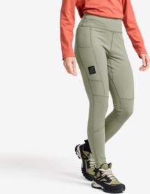 RevolutionRace Trikoot – Vihreä – Summit Core Tights Naiset Castor Gray, Koko:XL
