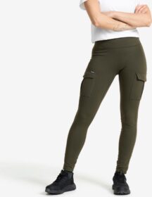 RevolutionRace Trikoot – Vihreä – Summit Pocket Tights Naiset Rosin Green, Koko:4XL