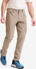 RevolutionRace Ulkoilufarkut – Beige – Surround Stretch Pants Miehet Brindle, Koko:XS