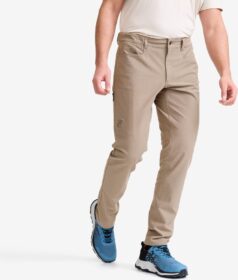 RevolutionRace Ulkoilufarkut – Beige – Surround Stretch Pants Miehet Brindle, Koko:S