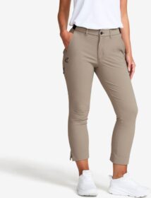 RevolutionRace Ulkoilufarkut – Beige – Variety High-waist Cropped Pants Naiset Brindle, Koko:M