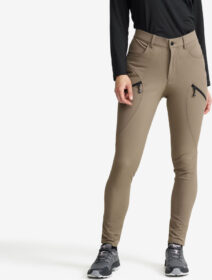 RevolutionRace Ulkoilufarkut – Harmaa – Bouncer Highwaist Jeans Naiset Morel Grey, Koko:L