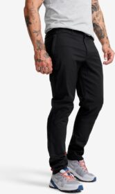 RevolutionRace Ulkoilufarkut – Musta – Maple Stretch Chinos Miehet Black, Koko:S