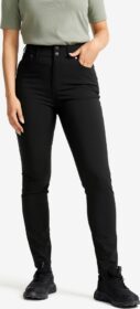 RevolutionRace Ulkoilufarkut – Musta – Root High-waist Stretch Jeans Naiset Black, Koko:S