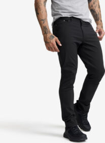 RevolutionRace Ulkoilufarkut – Musta – Root Outdoor Stretch Jeans Miehet Black, Koko:XS