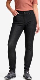 RevolutionRace Ulkoilufarkut – Musta – Valley High-waist Stretch Jeans Naiset Denim Black, Koko:M