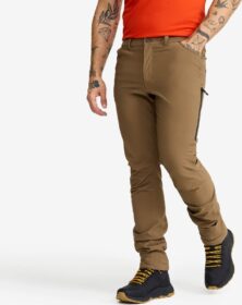 RevolutionRace Ulkoilufarkut – Ruskea – Adrenaline Outdoor Jeans Miehet Cub, Koko:2XL
