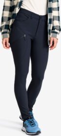 RevolutionRace Ulkoilufarkut – Sininen – Bouncer Highwaist Jeans Naiset Dark Sapphire, Koko:L