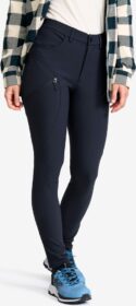 RevolutionRace Ulkoilufarkut – Sininen – Bouncer Highwaist Jeans Naiset Dark Sapphire, Koko:S
