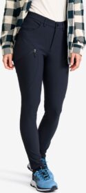 RevolutionRace Ulkoilufarkut – Sininen – Bouncer Highwaist Jeans Naiset Dark Sapphire, Koko:XL