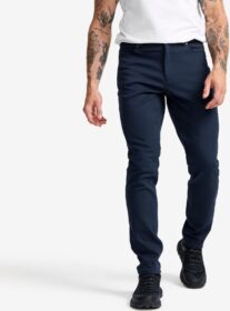 RevolutionRace Ulkoilufarkut – Sininen – Path Stretch Jeans Miehet Deep Navy, Koko:XS