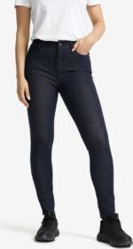 RevolutionRace Ulkoilufarkut – Sininen – Valley High-waist Stretch Jeans Naiset Denim Dk Blue, Koko:3XL