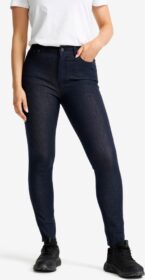 RevolutionRace Ulkoilufarkut – Sininen – Valley High-waist Stretch Jeans Naiset Denim Dk Blue, Koko:S