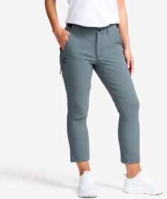 RevolutionRace Ulkoilufarkut – Sininen – Variety High-waist Cropped Pants Naiset Turbulence Blue, Koko:4XL