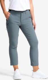 RevolutionRace Ulkoilufarkut – Sininen – Variety High-waist Cropped Pants Naiset Turbulence Blue, Koko:S