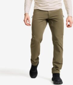 RevolutionRace Ulkoilufarkut – Vihreä – Explorer Outdoor Jeans Miehet Light Moss Gray, Koko:XL