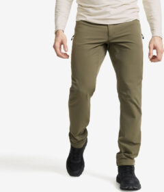 RevolutionRace Ulkoilufarkut – Vihreä – Explorer Outdoor Jeans Miehet Light Moss Gray, Koko:4XL