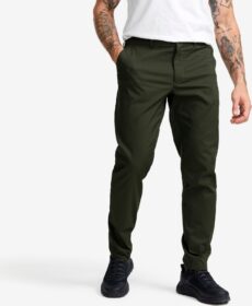 RevolutionRace Ulkoilufarkut – Vihreä – Maple Stretch Chinos Miehet Rosin Green, Koko:4XL