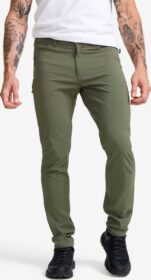 RevolutionRace Ulkoilufarkut – Vihreä – Root Outdoor Stretch Jeans Miehet Kambaba Green, Koko:4XL