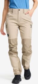 RevolutionRace Ulkoiluhousut, Vaellushousut & Retkeilyhousut – Beige – Nordwand Highwaist Stretch Pants Naiset Aluminium/Brindle, Koko:XL