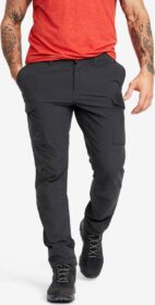RevolutionRace Ulkoiluhousut, Vaellushousut & Retkeilyhousut – Harmaa – Adventure Cargo Stretch Pants Miehet Anthracite, Koko:2XL