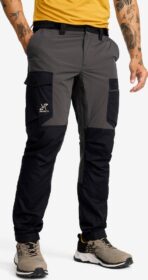 RevolutionRace Ulkoiluhousut, Vaellushousut & Retkeilyhousut – Harmaa – Rambler Lightweight Pro Pants Miehet Anthracite/Black, Koko:XL