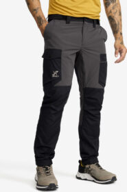 RevolutionRace Ulkoiluhousut, Vaellushousut & Retkeilyhousut – Harmaa – Rambler Lightweight Pro Pants Miehet Anthracite/Black, Koko:M