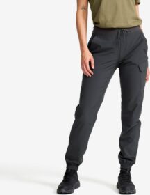 RevolutionRace Ulkoiluhousut, Vaellushousut & Retkeilyhousut – Harmaa – Verge Stretch Cargo Pants Naiset Anthracite, Koko:S