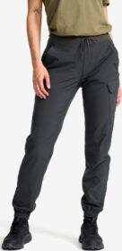 RevolutionRace Ulkoiluhousut, Vaellushousut & Retkeilyhousut – Harmaa – Verge Stretch Cargo Pants Naiset Anthracite, Koko:3XL