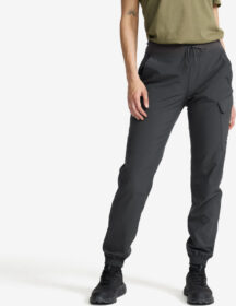 RevolutionRace Ulkoiluhousut, Vaellushousut & Retkeilyhousut – Harmaa – Verge Stretch Cargo Pants Naiset Anthracite, Koko:2XL