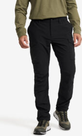 RevolutionRace Ulkoiluhousut, Vaellushousut & Retkeilyhousut – Musta – Adventure Cargo Stretch Pants Miehet Black, Koko:XS