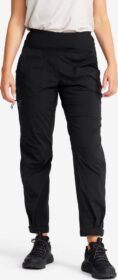 RevolutionRace Ulkoiluhousut, Vaellushousut & Retkeilyhousut – Musta – Breezy Curved Ankle Stretch Pants Naiset Black, Koko:2XL