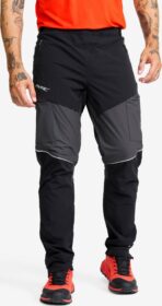 RevolutionRace Ulkoiluhousut, Vaellushousut & Retkeilyhousut – Musta – Dynamic Pro Wind Pants Miehet Black/Anthracite, Koko:2XL
