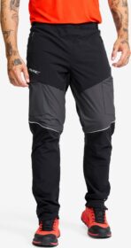 RevolutionRace Ulkoiluhousut, Vaellushousut & Retkeilyhousut – Musta – Dynamic Pro Wind Pants Miehet Black/Anthracite, Koko:M