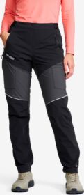 RevolutionRace Ulkoiluhousut, Vaellushousut & Retkeilyhousut – Musta – Dynamic Pro Wind Pants Naiset Black/Anthracite, Koko:S