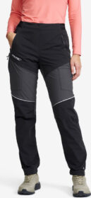 RevolutionRace Ulkoiluhousut, Vaellushousut & Retkeilyhousut – Musta – Dynamic Pro Wind Pants Naiset Black/Anthracite, Koko:XL